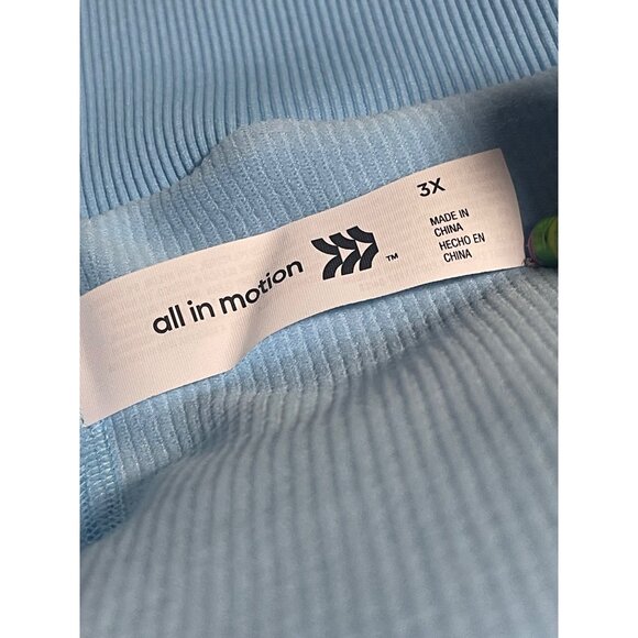 All In Motion Mid Rise Active Skater Skort Light Blue Size 3X Activewear Athleis - Picture 4 of 8